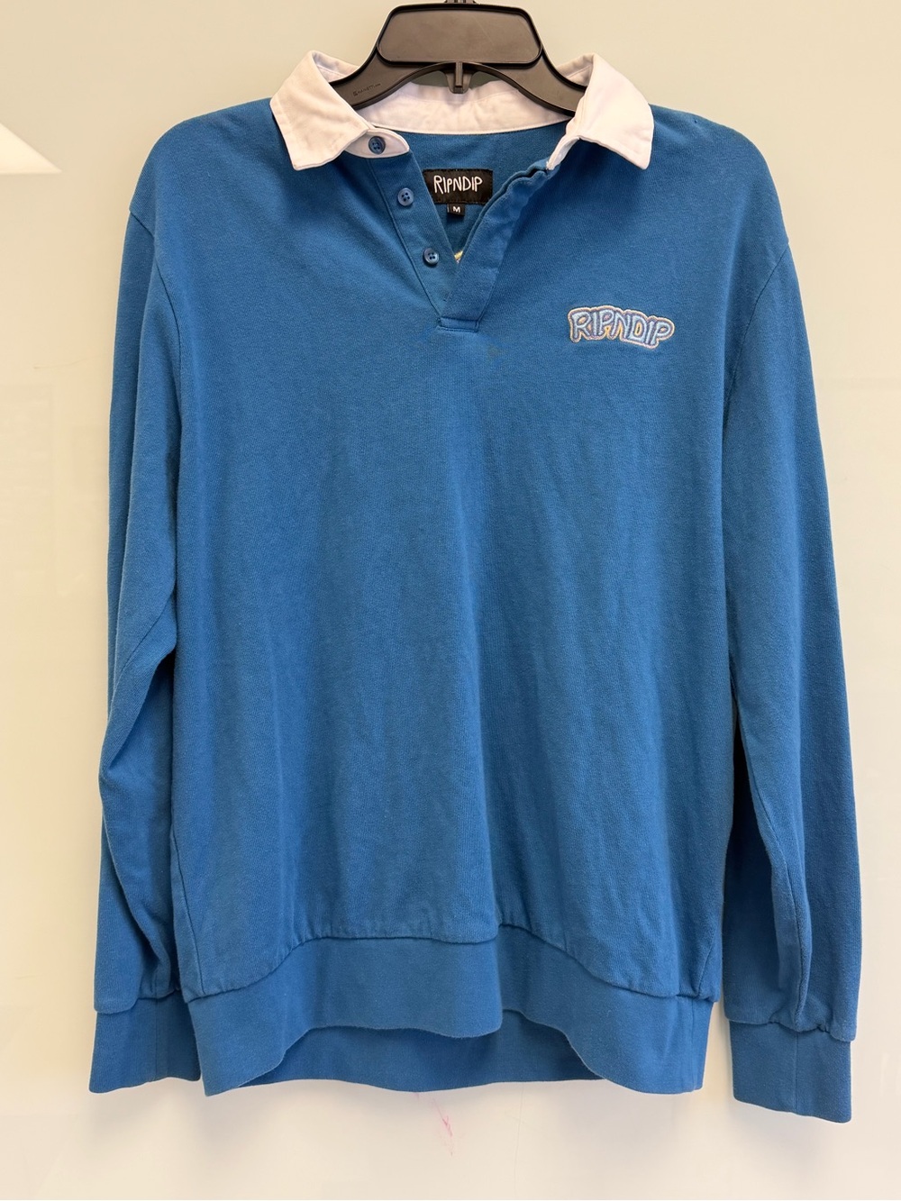 Ripndip Blue Shirt with White Collar